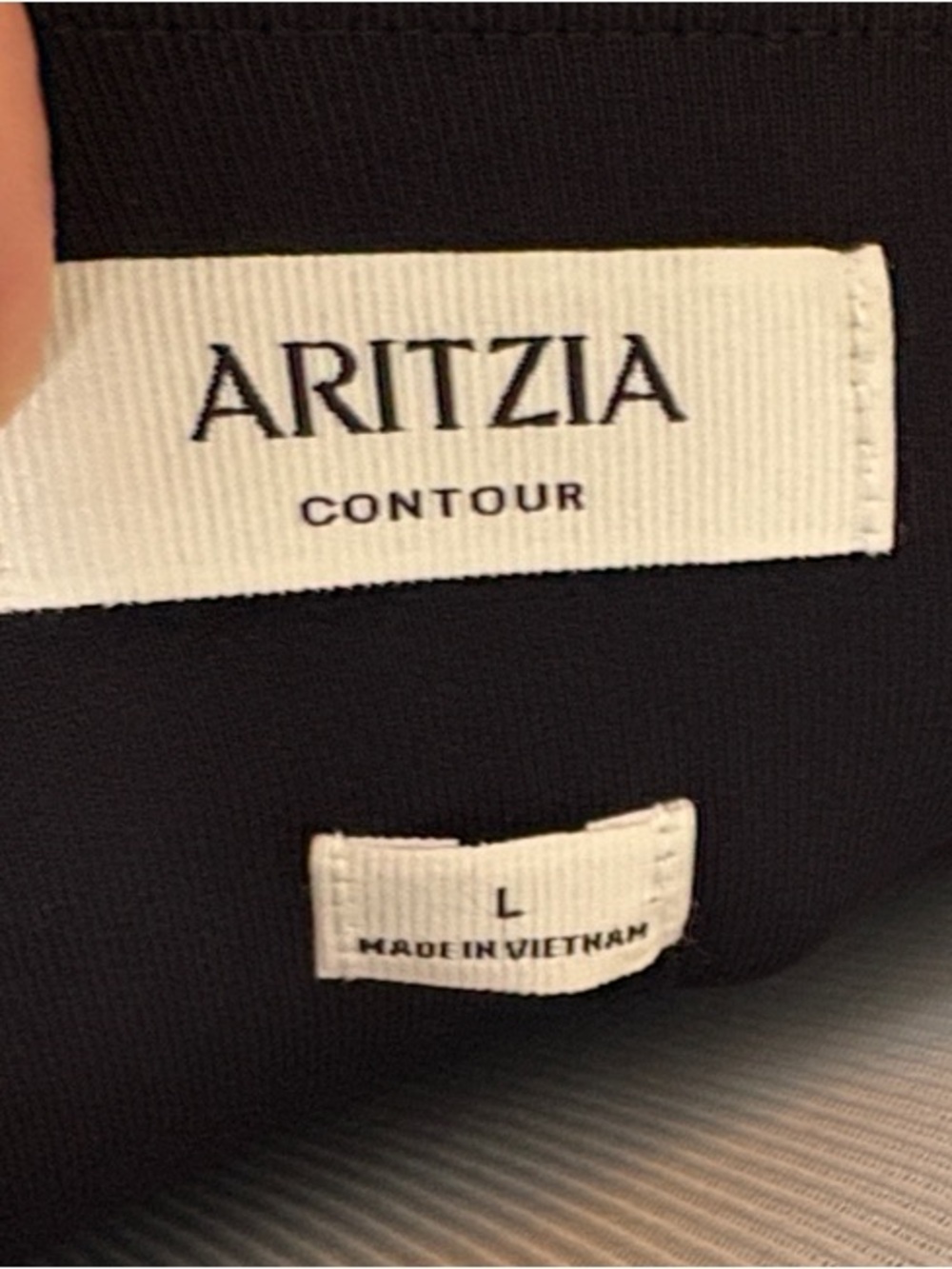 Aritzia One-Shoulder Black Bodycon Dress L - Picture 2 of 4